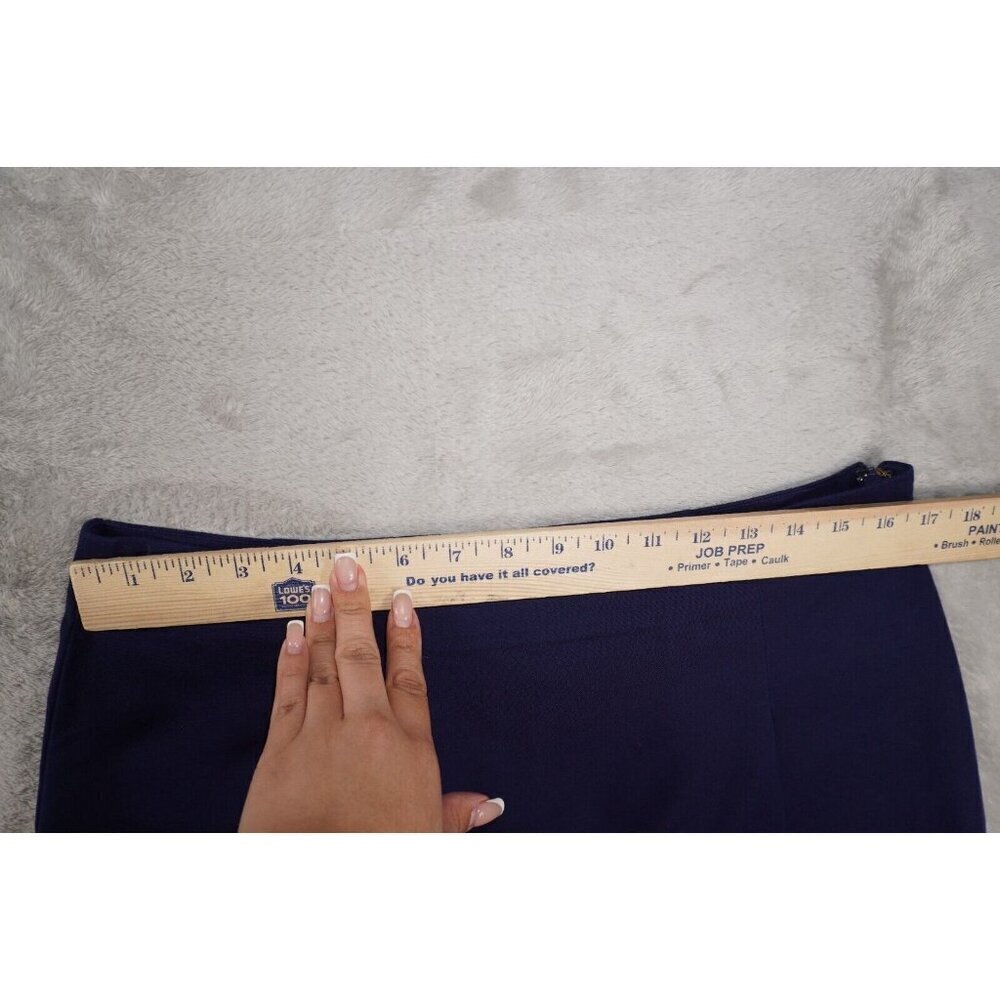 Lauren Ralph Lauren Women's Navy A-Line Skirt - Size 10 - Picture 8 of 11